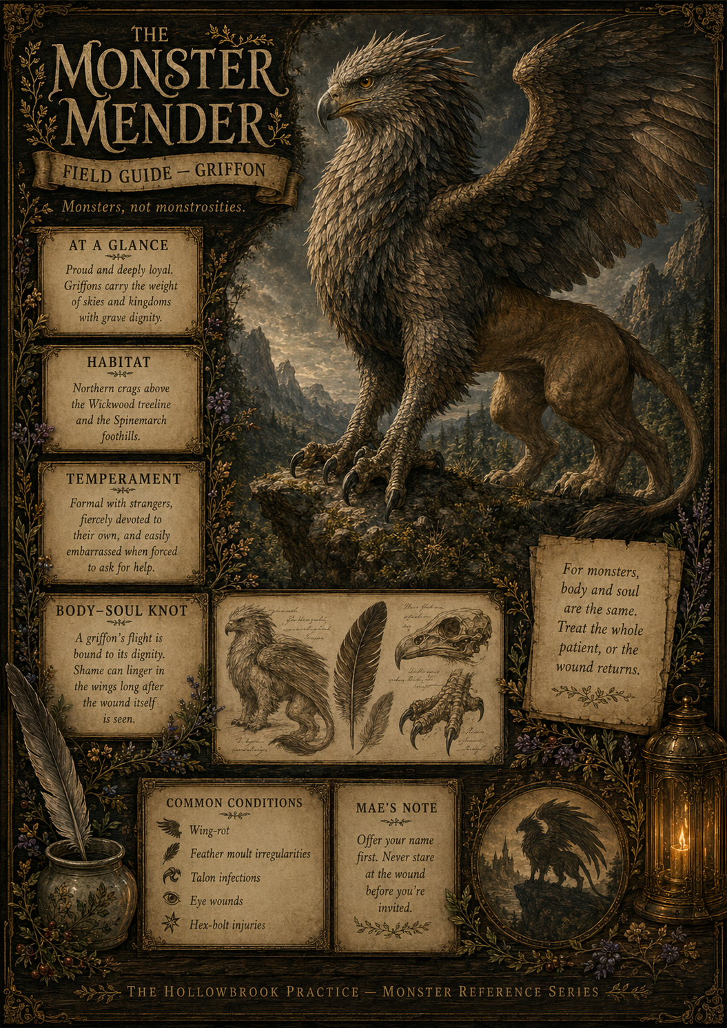 The Monster Mender field guide for the Griffon